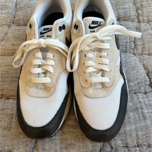 Nike Air Max White and Black Shoes